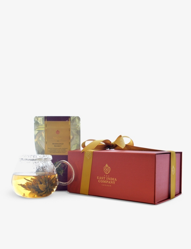 Flowering Marigold tea gift box