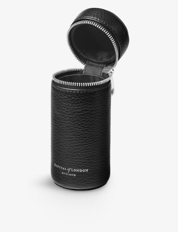 Logo-embossed leather golf-ball accessory