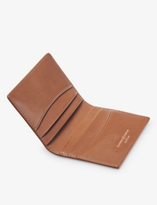 ASPINAL OF LONDON: Double Fold leather card holder