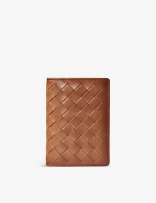 Aspinal Of London Latte Double Fold Leather Card Holder