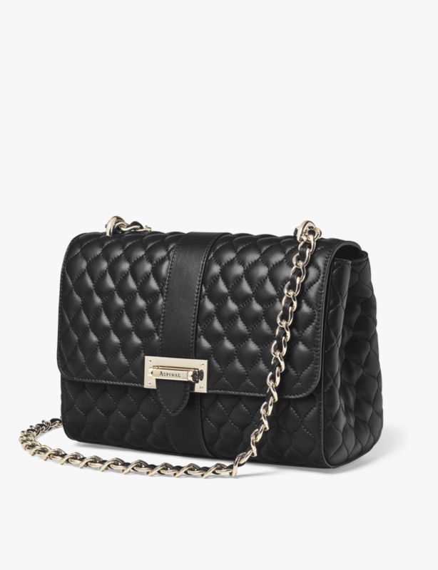 Lottie branded-hardware quilted leather shoulder bag