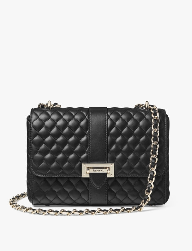 Lottie branded-hardware quilted leather shoulder bag