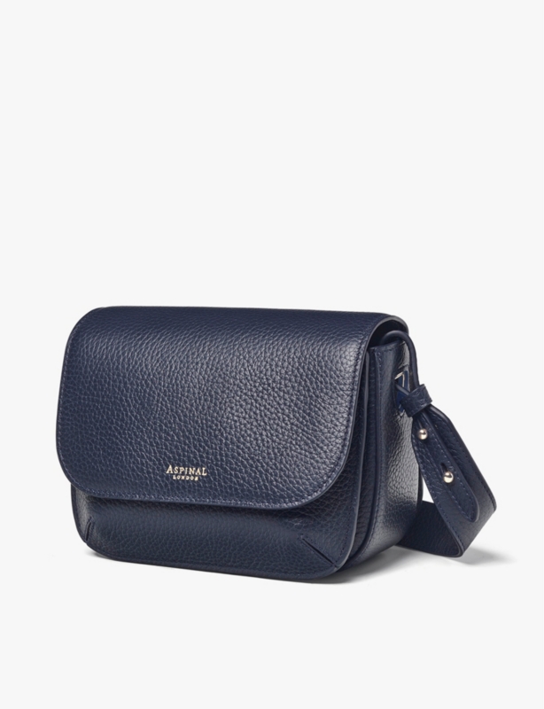 Ella logo-embossed leather cross-body bag