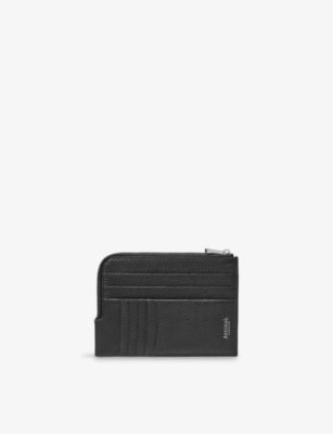 Aspinal Of London Tobacco Logo-print Grained Leather Travel Wallet