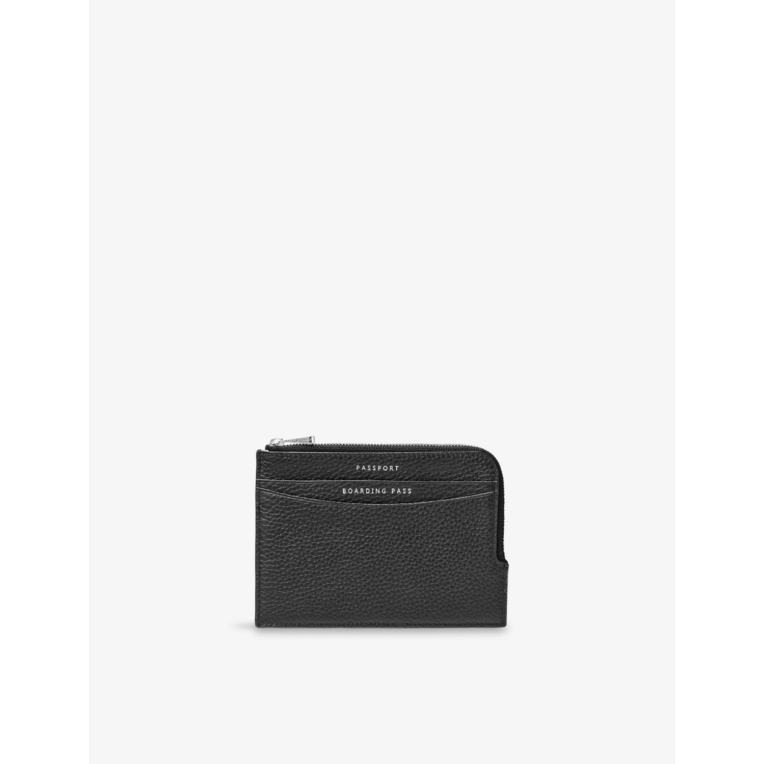 Aspinal of London Logo-Print Grained Leather Travel Wallet