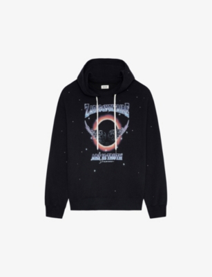 Zadig & Voltaire Elisio Compo Concert Sweatshirt In Noir
