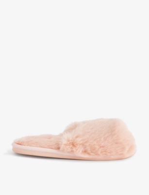 EBERJEY: Plush recycled-polyester slippers