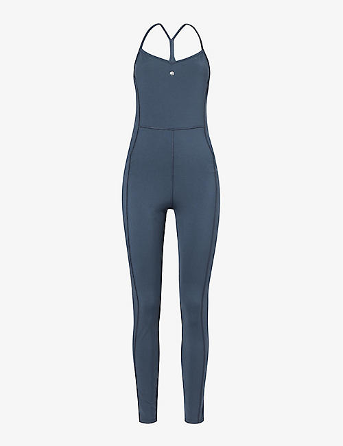 ANINE BING: Val slim-fit stretch-woven jumpsuit