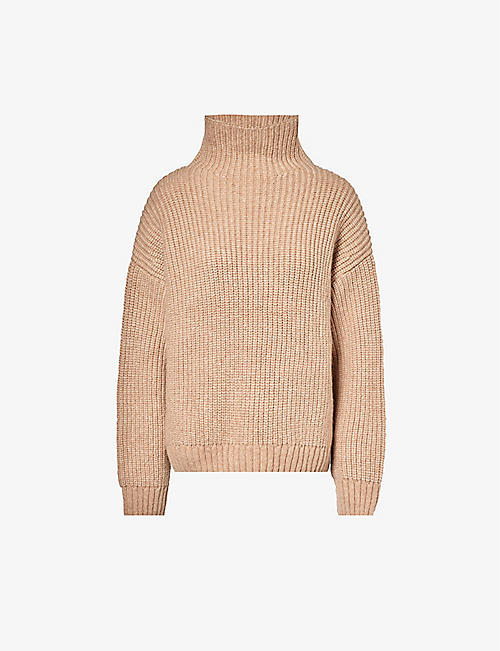 ANINE BING: Sydney high-neck wool and alpaca-blend knitted jumper