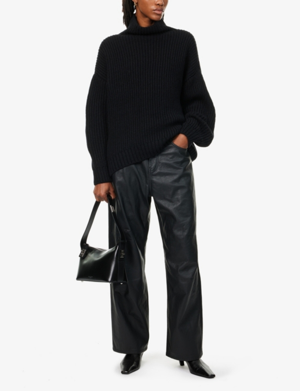 Sydney high-neck wool and alpaca-blend knitted jumper