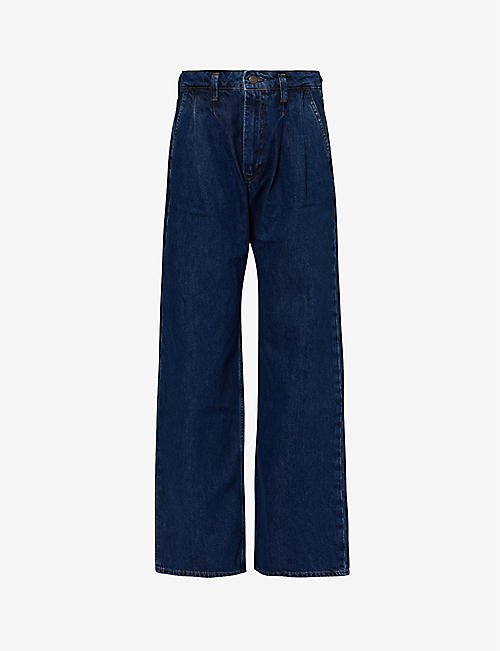 ANINE BING: Carrie wide-leg high-rise jeans