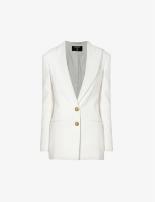 BALMAIN Single breasted slim fit woven blazer Selfridges