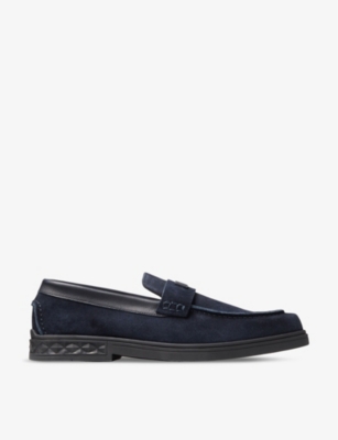 JIMMY CHOO: Josh Driver reverse-suede loafers