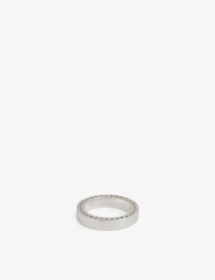 HATTON LABS: Spikes sterling-silver and cubic-zirconia ring