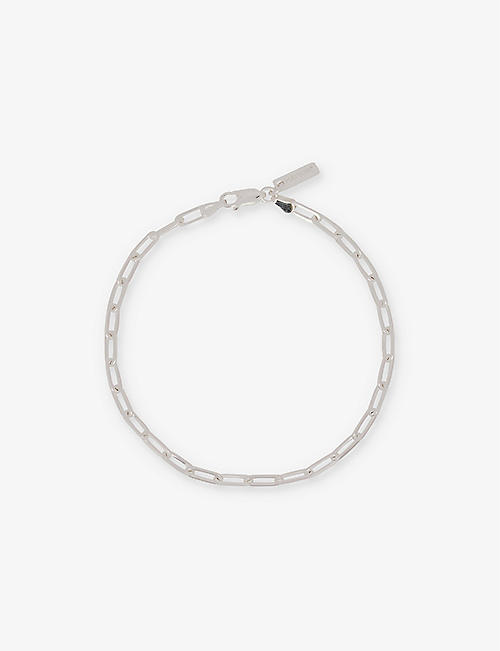 HATTON LABS: Paperclip-chain sterling-silver bracelet