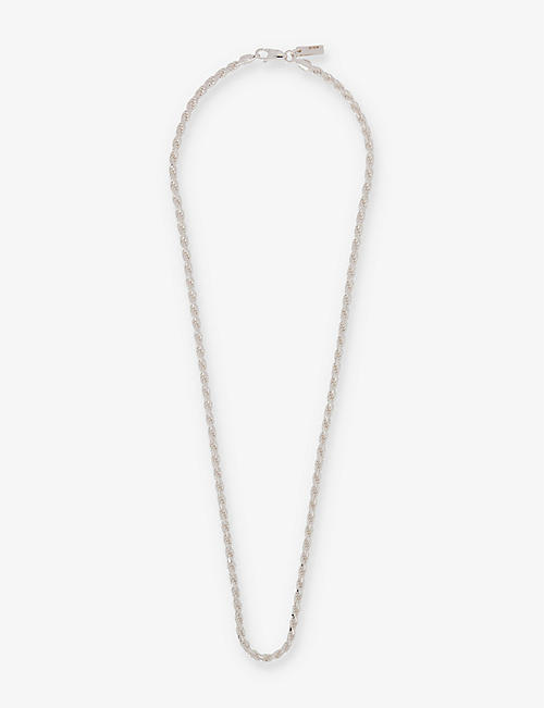 HATTON LABS: Twisted Mini rope-chain 925 sterling-silver necklace