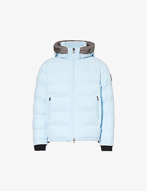 SANDBANKS: Banks brand-patch relaxed-fit stretch-recycled-polyester jacket