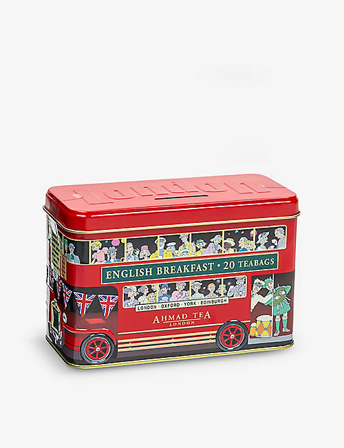 TEA: London Bus tea caddy tin of 20