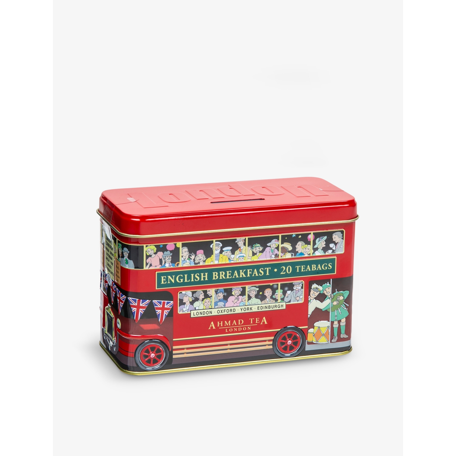 Ahmad Tea London Bus Black Tea Caddy Tin of 20