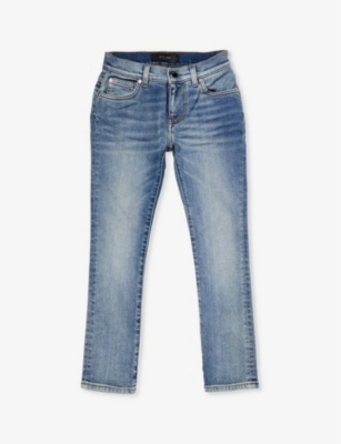 AMIRI: Stack logo-patch stretch-denim blend jeans 6-12 years