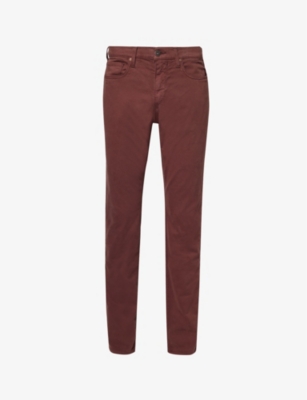 Paige Federal Straight-leg Jeans In Deep Aubergine