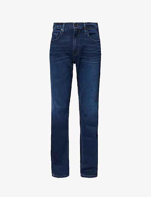 PAIGE: Doheny Icon wide-leg mid-rise stretch-denim jeans