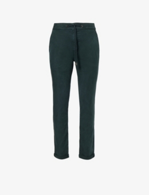 PAIGE: Fraser drawstring slim-fit straight-leg stretch-woven trousers