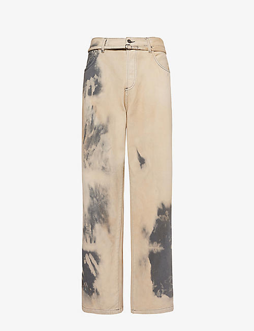 ACNE STUDIOS: 1991Toj smoky-wash relaxed-fit wide-leg jeans