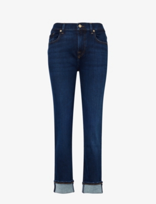 7 FOR ALL MANKIND: Relaxed Skinny slim-leg mid-rise stretch-denim jeans