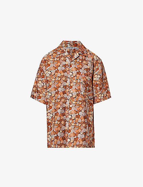 ALEXANDER WANG: Camp graphic-print woven shirt