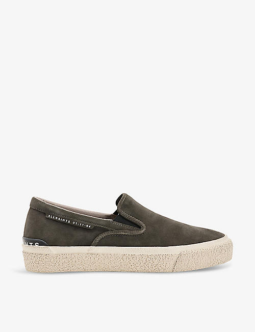 ALLSAINTS: Navaho cow-leather slip-on trainers