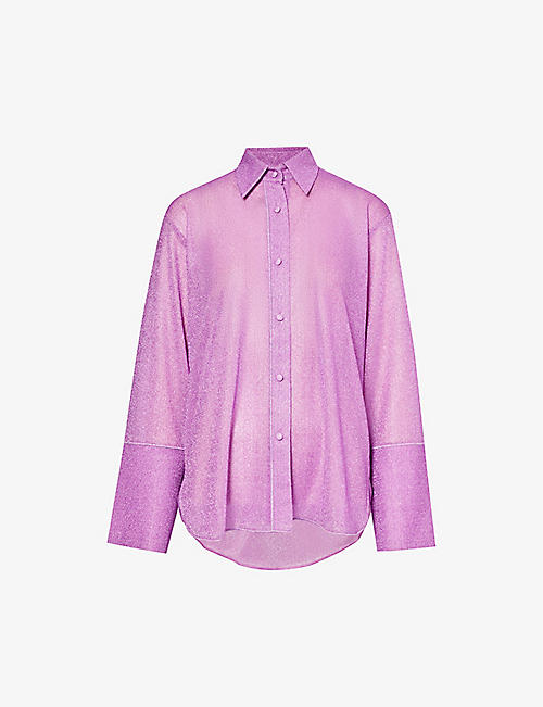 OSEREE: Lumière relaxed-fit woven shirt