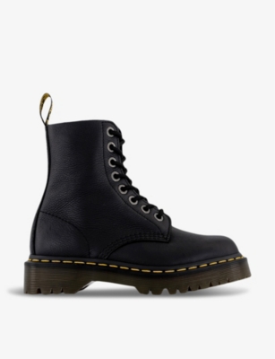 Dr. Martens' Dr. Martens Womens Black Pisa 1460 Bex 8-eyelet Leather Ankle Boots