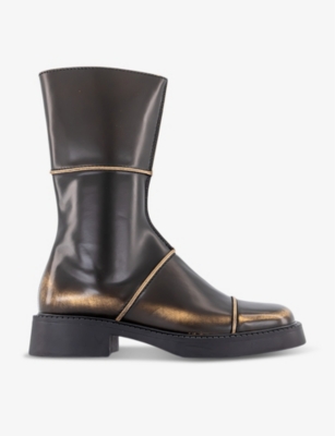 MIISTA Dahlia square toe leather ankle boots Selfridges