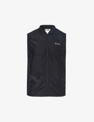 BJORN BORG: Running brand-logo recycled-polyester gilet