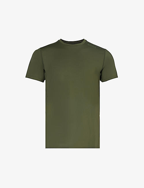 BJORN BORG: Brand-print crewneck stretch recycled-polyester T-shirt