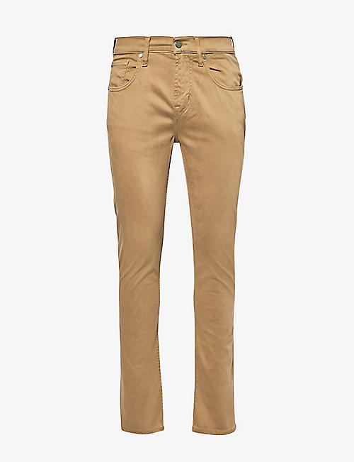 7 FOR ALL MANKIND: Slimmy Tapered slim-fit stretch cotton-blend trousers