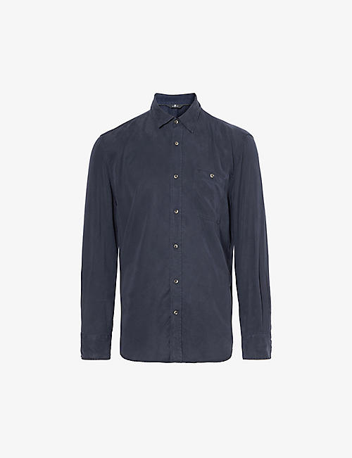 7 FOR ALL MANKIND: Chest-pocket long-sleeved woven shirt