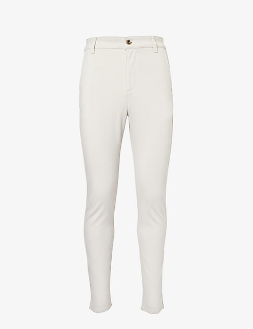 7 FOR ALL MANKIND: Travel regular-fit tapered stretch-woven trousers