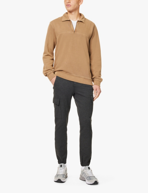 Cargo Chino tapered-leg stretch woven-blend trouser
