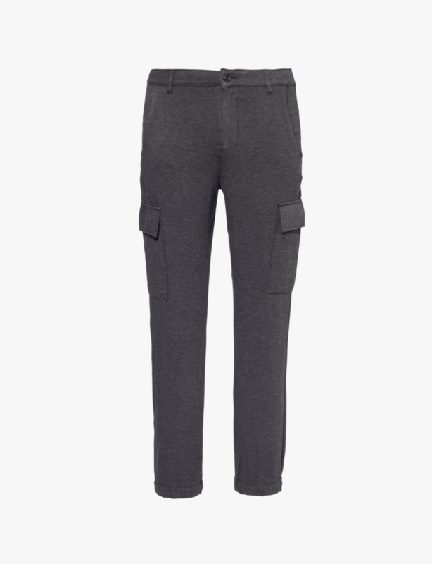 Cargo Chino tapered-leg stretch woven-blend trouser