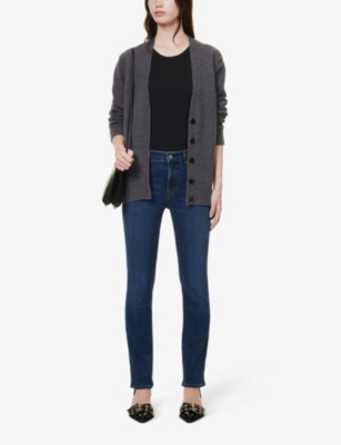 Shop Citizens Of Humanity Women's Evermore Skyla Slim-fit Straight-leg Mid-rise Denim-blend Jeans