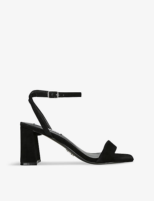STEVE MADDEN: Luxe block-heel faux-leather sandals