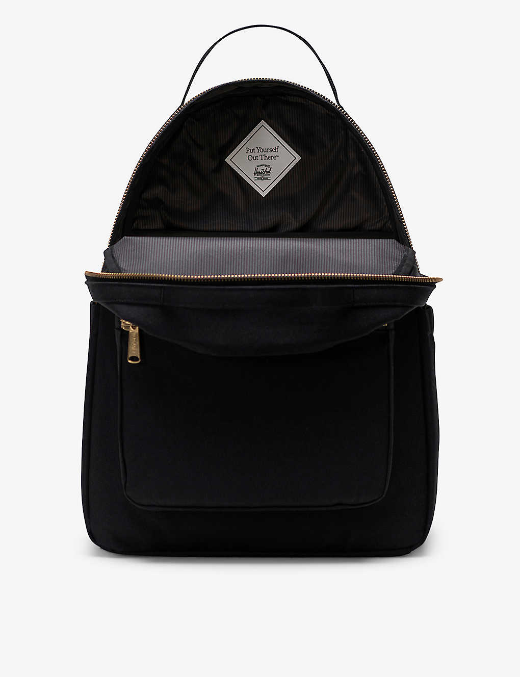 Herschel Supply Co Womens Black Nova Recycled-polyester Backpack