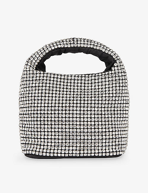 WHISTLES: Luz gem-embellished woven mini bag