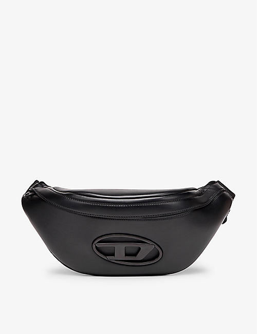 DIESEL: Hol-D logo-embossed faux-leather belt bag