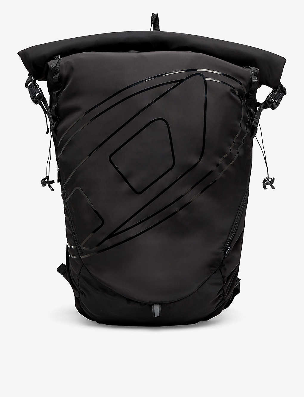 Shop Diesel Drape Nylon Backpack In T8013