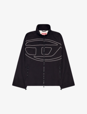 DIESEL: J-Vatel branded-piping shell jacket