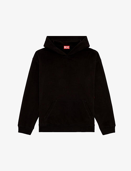 DIESEL: S-Boxt-Hood-N8 branded-print cotton-jersey hoody
