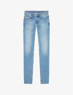 DIESEL: 1979 Sleenker faded-wash slim-leg stretch-denim jeans